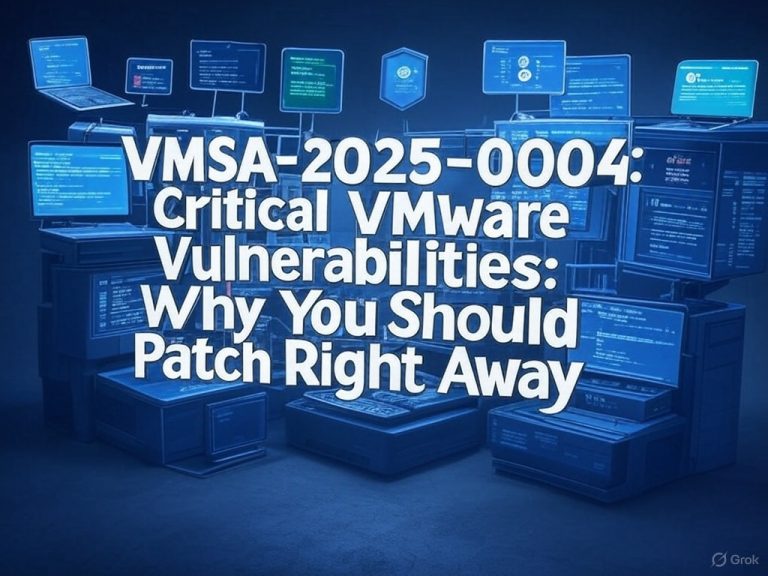 Urgent Patch Alert VMware Security